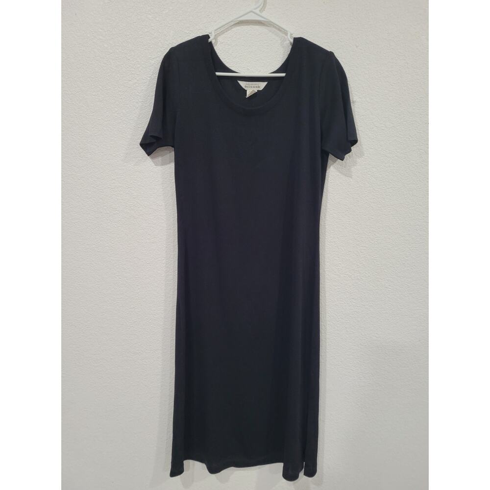 Exclusively Misook Women's Black Acrylic‎ Shoulder Pads Vintage Dress M #3